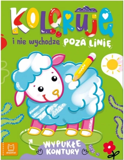 Kolorowanki z owieczką – wypukłe kontury ułatwiające kolorowanie