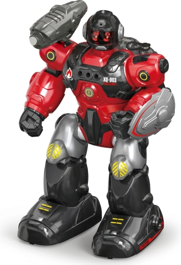 Robot strażak zdalnie sterowany, rozpylający wodę, 40 cm