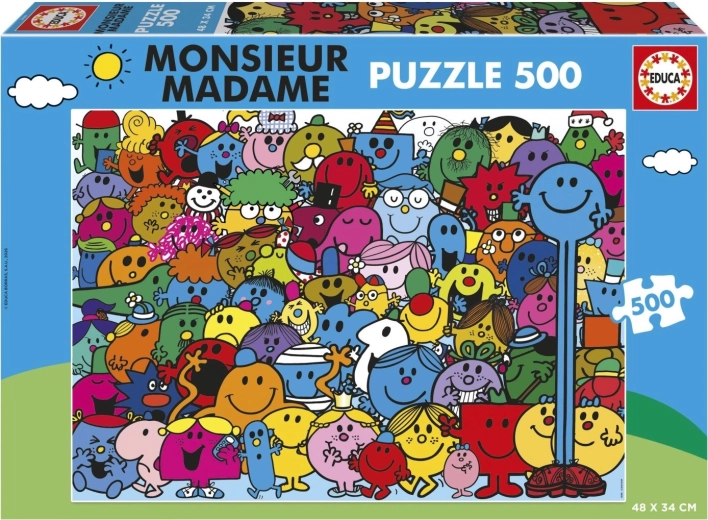 Puzzle Educa Monsieur Madame 500 elementów