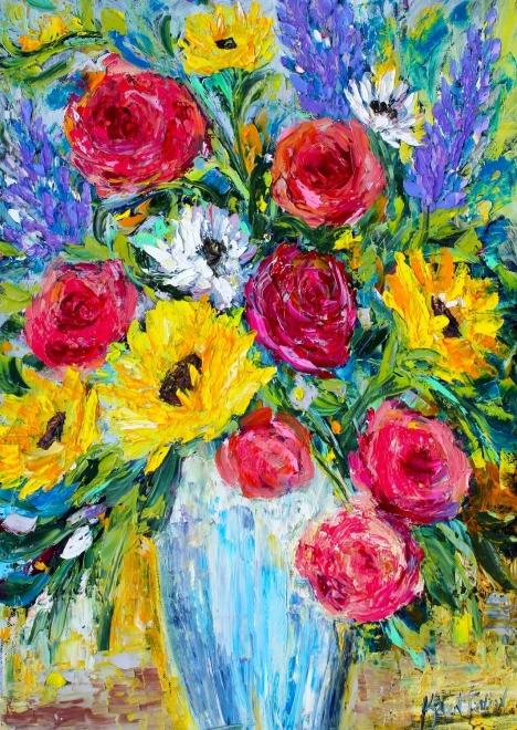 Ciesz się puzzlami Wieczne kwiaty 1000 elementów