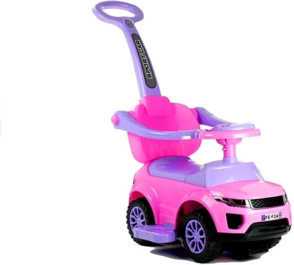 Jeździk dziecięcy z prowadnikiem Sport car różowy