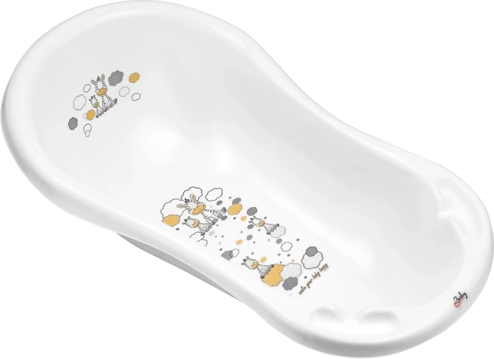 Wanienka dziecięca MALTEX Zebra 84 cm – biała