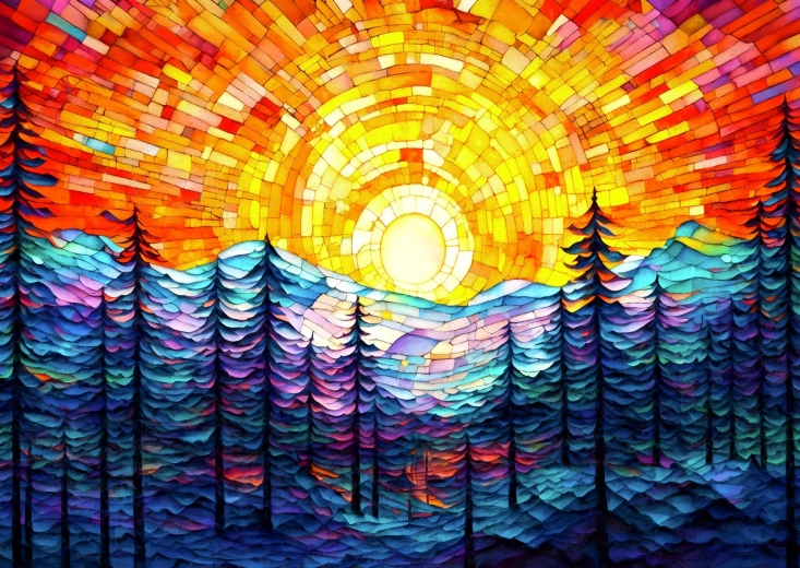 Enjoy Puzzle piękny zachód słońca 1000 elementów