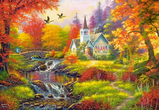 Puzzle 1000 elementów jesienna atmosfera