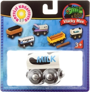 Maxim drewniany wagonik na mleko