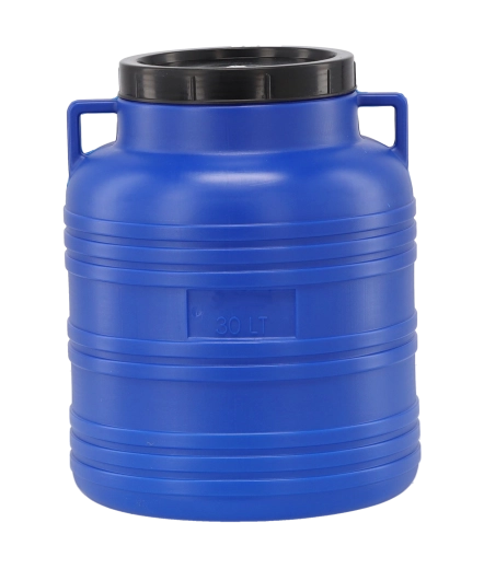 Plastowa beczka 30 l z pokrywą i uchwytami do fermentacji i przechowywania żywności