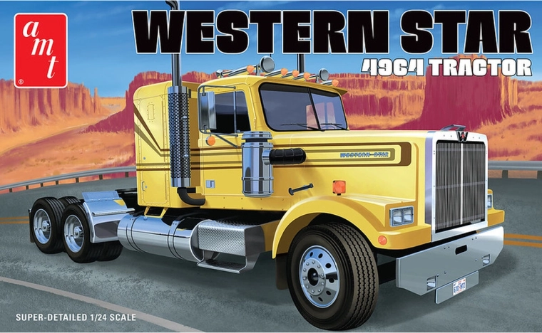 AMT Western Star 4964 Tractor plastikowy model ciężarówki 1:24
