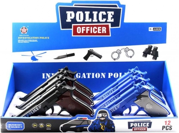 Pistolet z dźwiękiem strzałów dla dzieci MAC TOYS