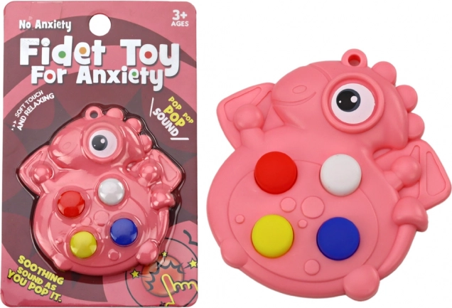 Różowy dinozaur Pop It zabawka antystresowa