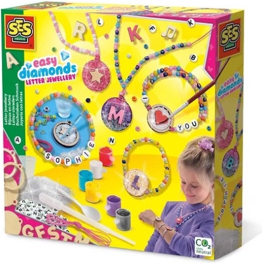 SES Creative zestaw do tworzenia biżuterii z literkami