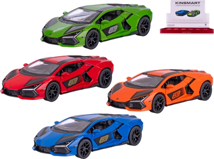 Metalowy model auta Lamborghini Revuelto 1:38 z napędem wstecznym