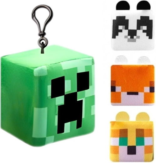 Minecraft pluszowa kostka – brelok z klipsem