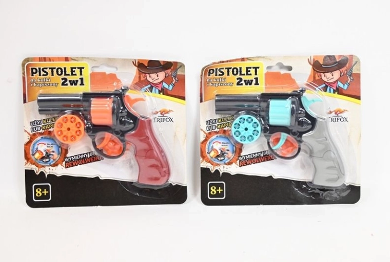Pistolet na kapiszony i kulki A-0082