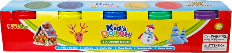 Masa plastyczna – zestaw 5 kubeczków