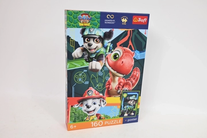 Puzzle dziecięce Trefl Premium Plus Kids Dinozaurza przygoda (Psi Patrol) 160 elementów
