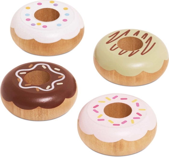Drewniane donutki do dziecięcej kuchni Le Toy Van (4 szt.)