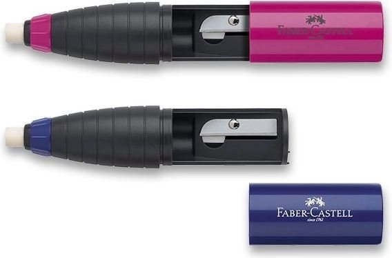 Temperówka z gumką FABER-CASTELL, mix kolorów