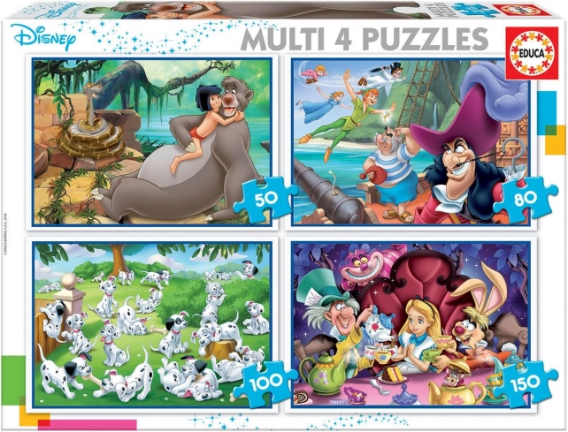 Educa Puzzle Disney Bajki 4w1
