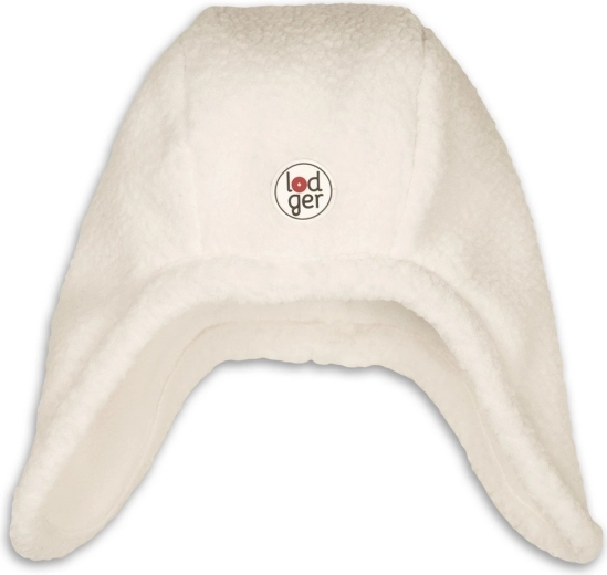 Zimowa polarowa czapka Lodger teddy cloud dancer 3–6 miesięcy