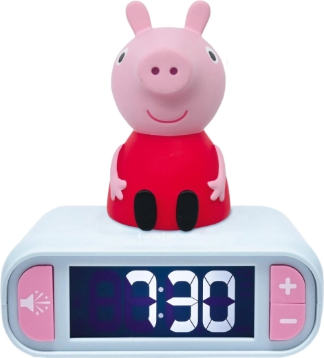 Budzik Lexibook Świnka Peppa ze świecącą figurką
