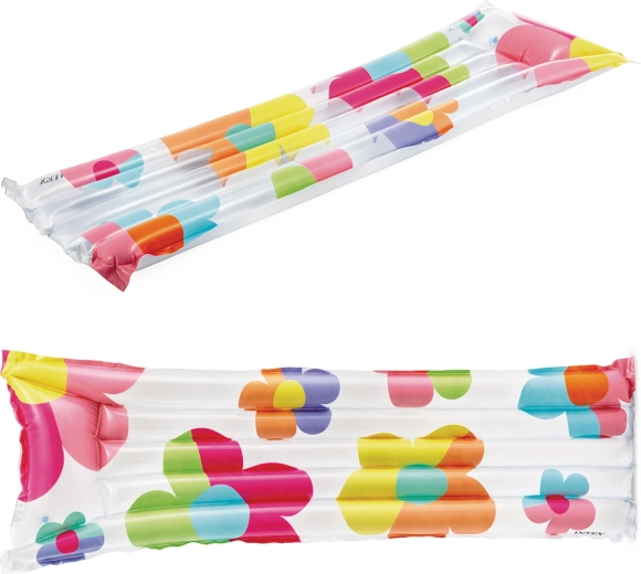 Nadmuchiwana mata do wody z kwiatami INTEX 183 × 69 cm