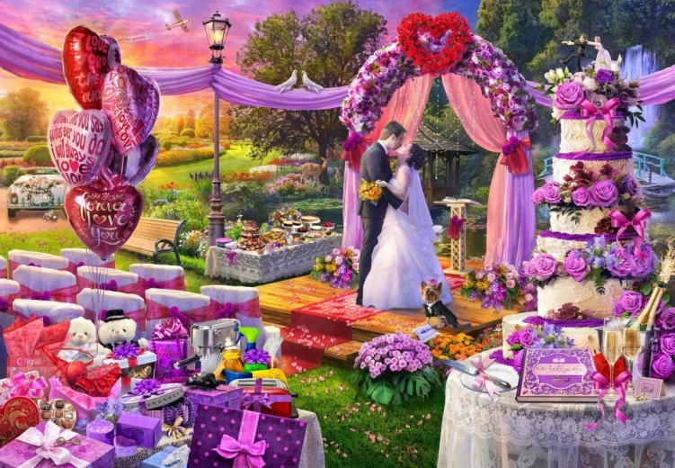 Bluebird puzzle Dzień ślubu 1000 elementów