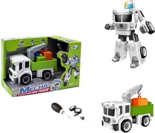 Robot 2 w 1 – śmieciarka i transformujący się robot