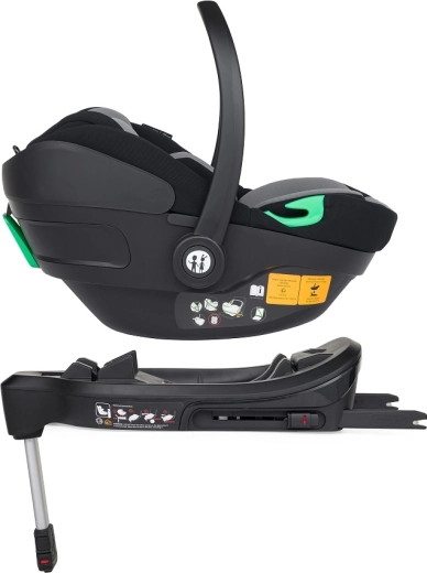 Petite&Mars fotelik samochodowy Core Pro i-Size Black Grey 40–87 cm z bazą ISOFIX