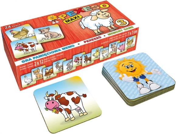 Pexeso mfp lux – zwierzęta na podwórku