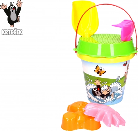 Zestaw do piasku KRECIEK 1,5 l żółty