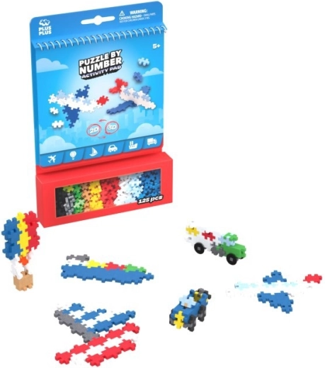 Plus-Plus Activity transport 2D/3D zestaw konstrukcyjny, 125 elementów