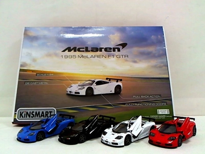 Auto McLaren F1 GTR 1995 z napędem pull-back, 4x4, 1:34 - 1 sztuka