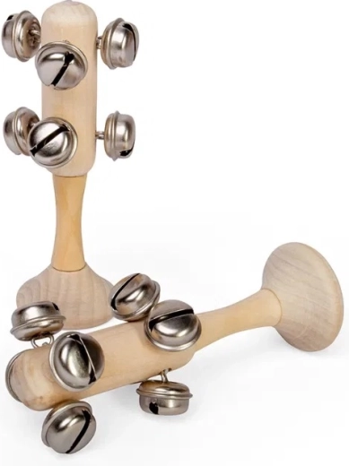 Bigjigs Toys dzwoneczki mini – naturalna drewniana zabawka
