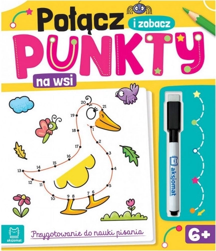 Połącz kropki i odkrywaj! Na wsi – zeszyt ćwiczeń dla przedszkolaków