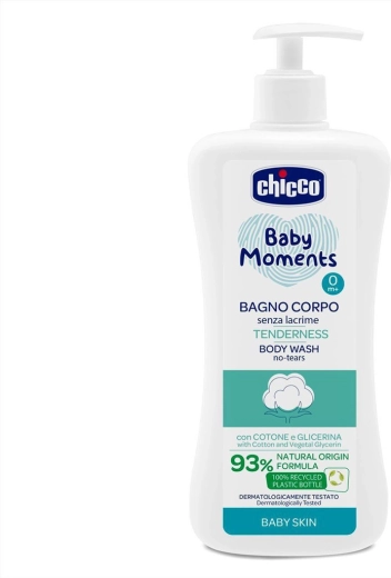 Chicco Baby Moments Tenderness szampon do ciała z dozownikiem 500 ml