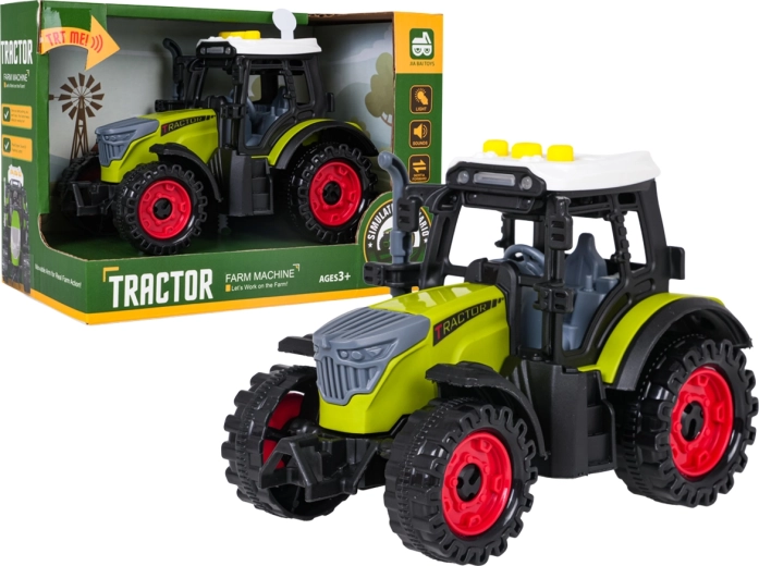 Interaktywny traktor dla dzieci ze światłami i dźwiękami, jasnozielony - 1 sztuka