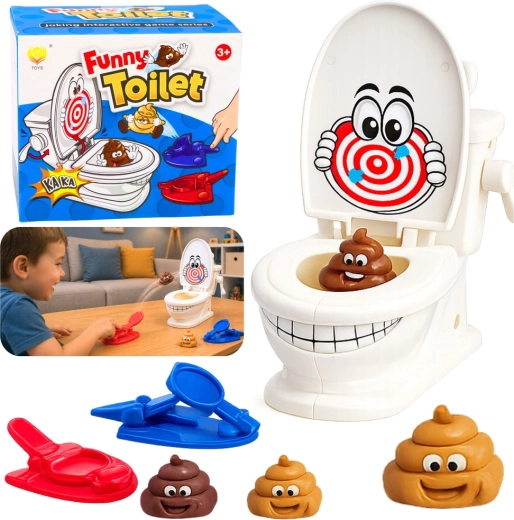 Funny toilet – zręcznościowa gra z wystrzeliwanymi katapultami