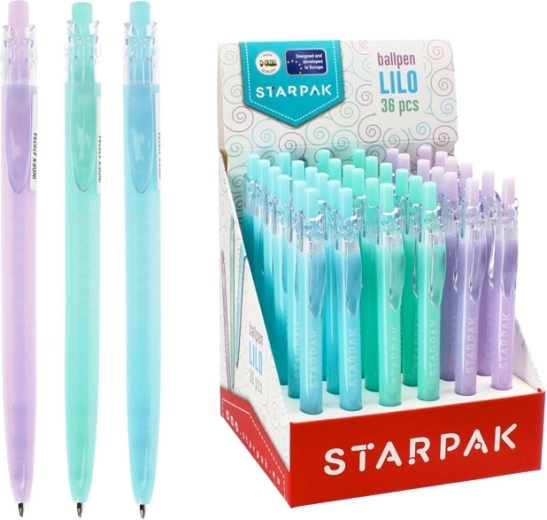 Wysuwany długopis w pastelowych kolorach 0,7 mm - 1 sztuka
