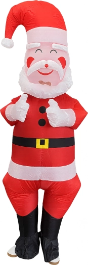 Nadmuchiwany kostium Mikołaja dla dorosłych