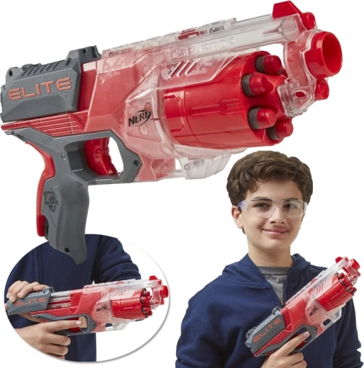 Nerf Elite Disruptor – czerwony blaster o zasięgu do 27 m