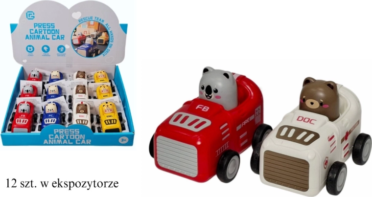 Autko dla maluchów z napędem „press and go” – 1 szt.