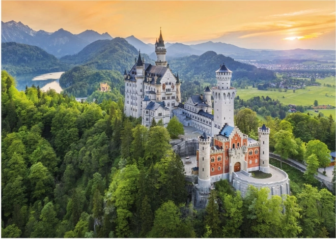 Puzzle Wiosenny Neuschwanstein 1000 elementów