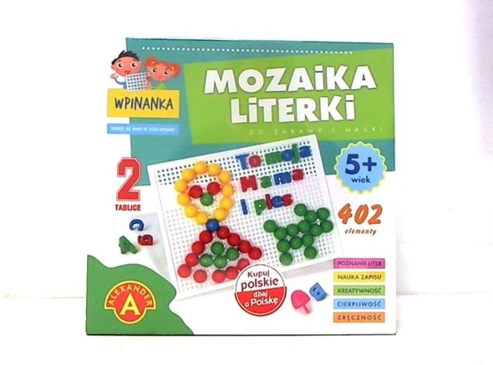 Mozaikowa układanka z literkami
