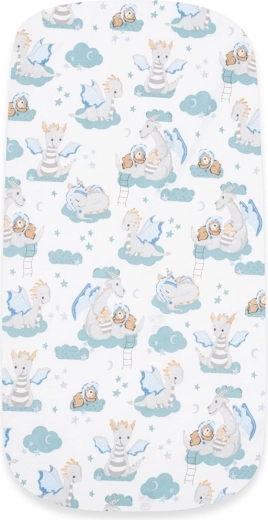 Bawełniane prześcieradło do wózka New Baby Smoczek 35 × 75 cm