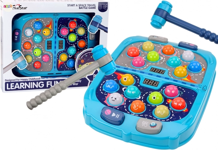 Wack A Mole Kosmiczna Gra Arcade 9 poziomów prędkości Światła Dźwięki