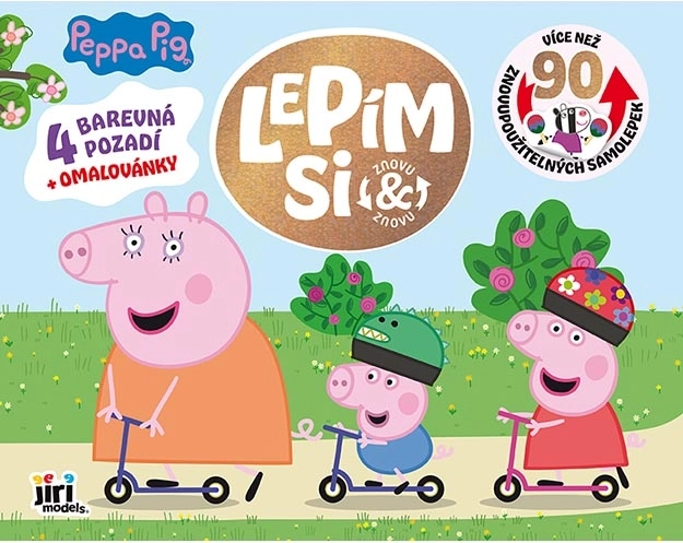 Przyklejam raz po raz Świnkę Peppę