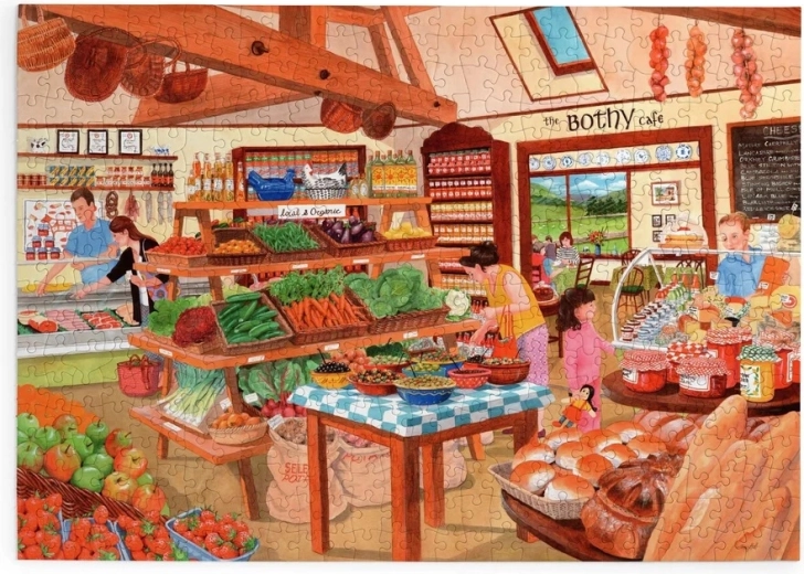 Puzzle Sklepik z delikatesami, 500 dużych elementów