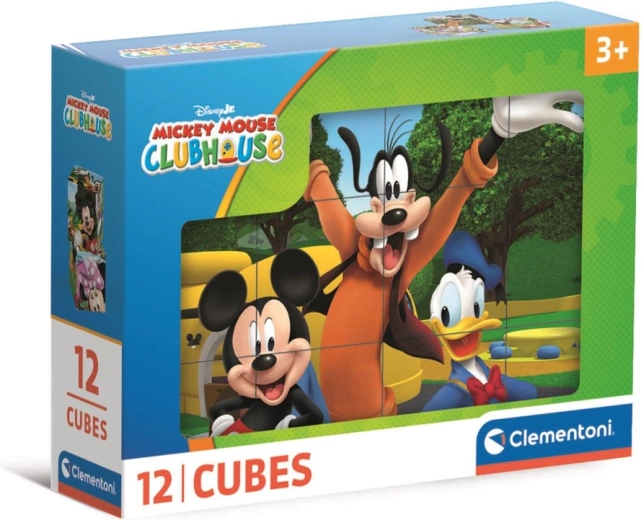 Puzzle klocki 12 szt. DISNEY Klub przyjaciół Myszki Minnie i Miki – Clementoni