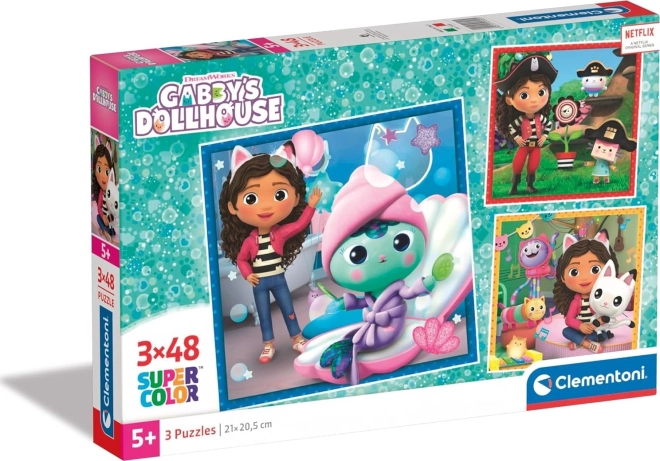 Puzzle CLEMENTONI Gabinowy magiczny domek 3×48 elementów