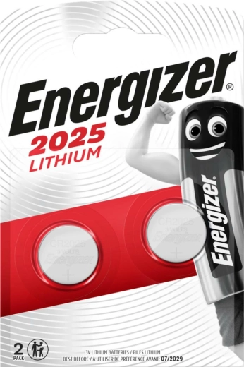 Energizer litowa bateria guzikowa CR2025, 3 V (opakowanie 2 szt.)